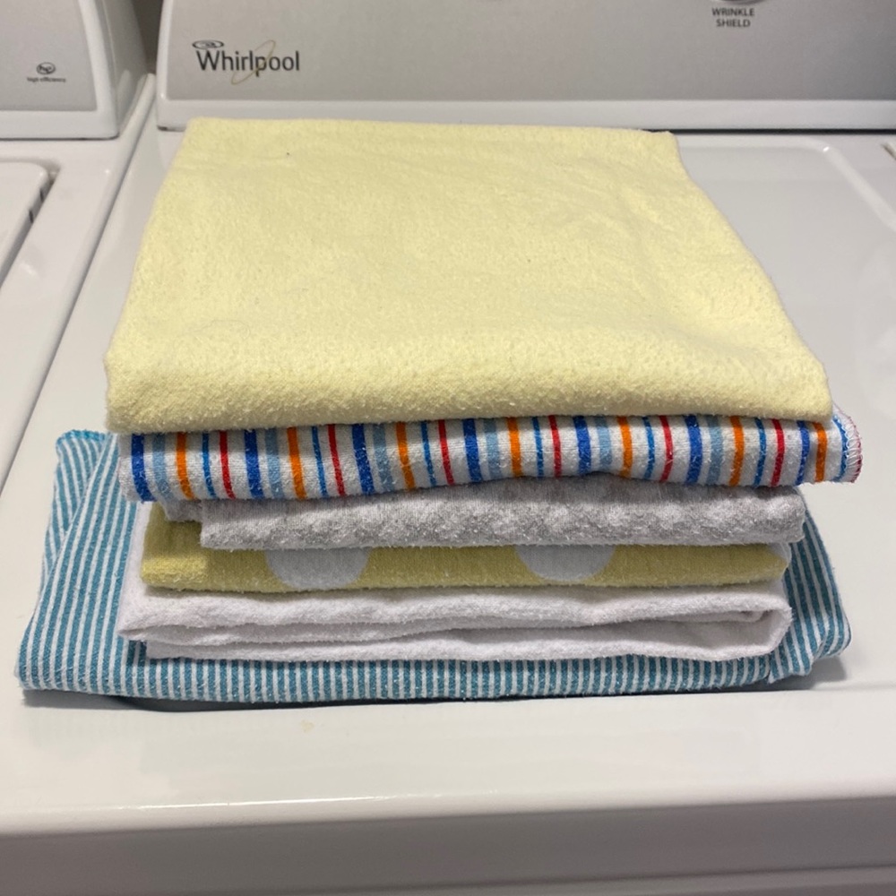6 receiving blankets